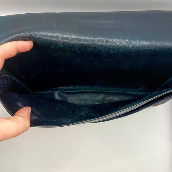 Celine Triomphe Clutch Toiletry Pouch Vintage Logo Makeup Case Bag Pochette - Picture 15 of 16